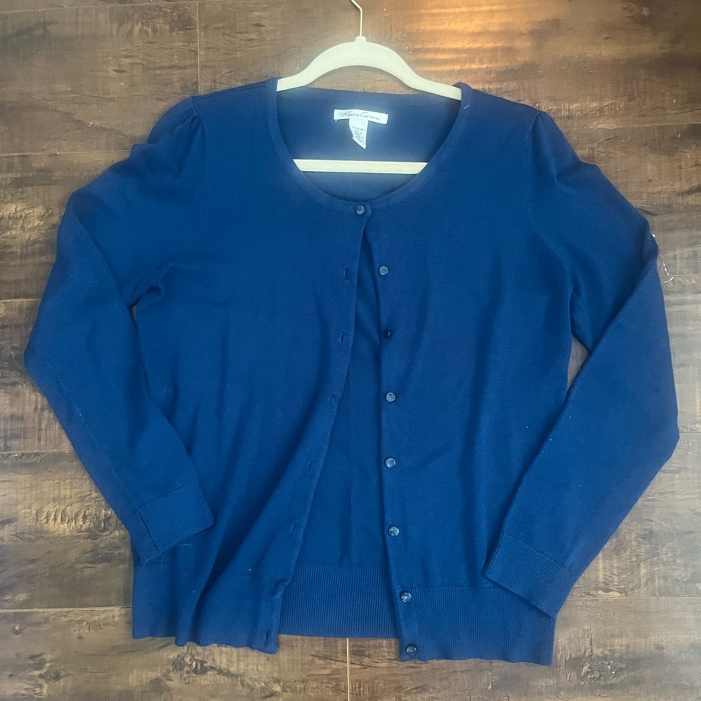 Blue Kenneth Cole cardigan
